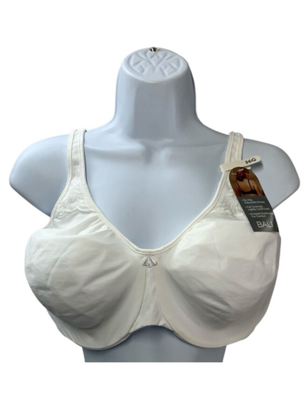 BALI DF3385 Comfort Minimizer Underwire Bra Full Coverage Lightly Lined 36G